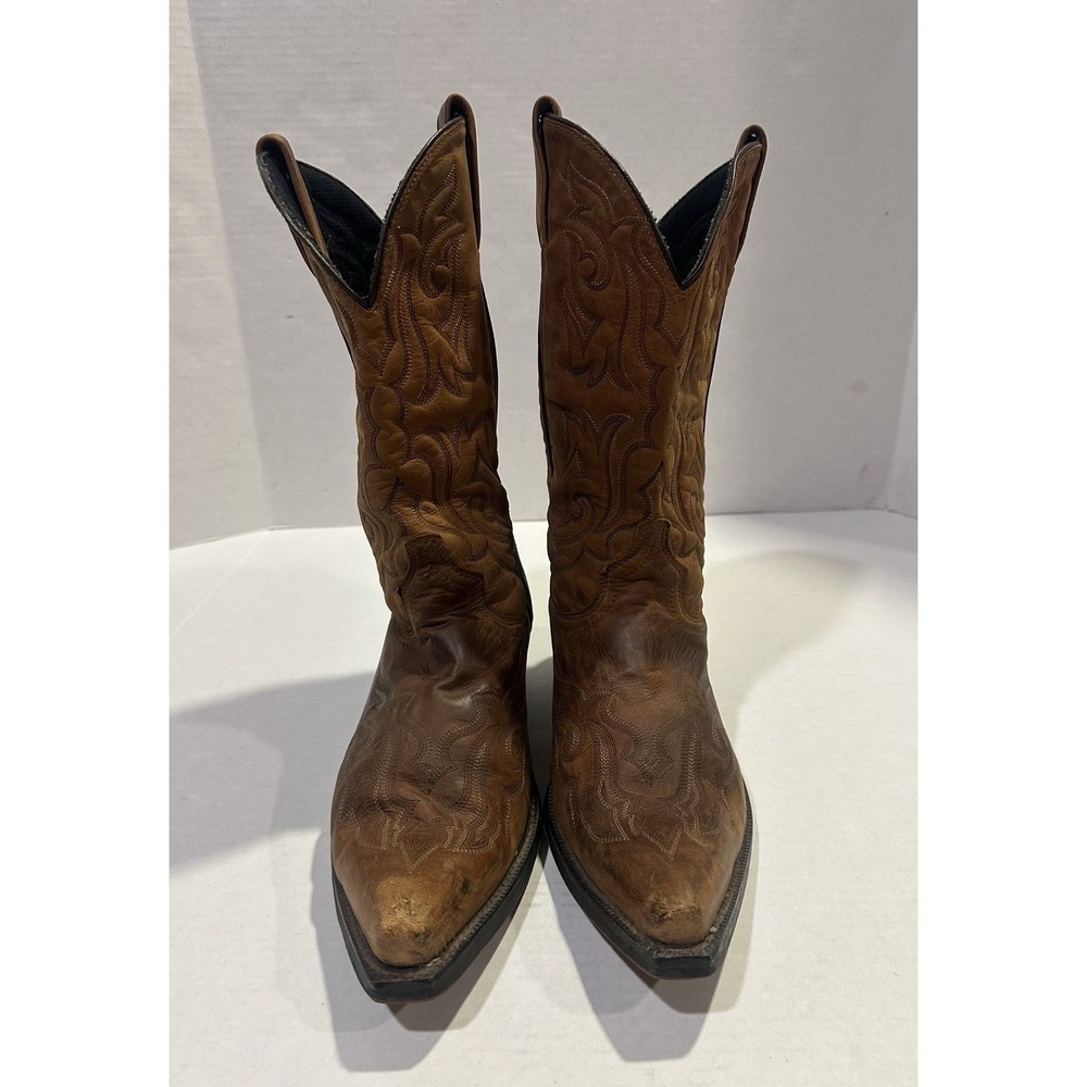 Laredo Cowboy Boots Brown Men's 68401 9.5D Leather Upper